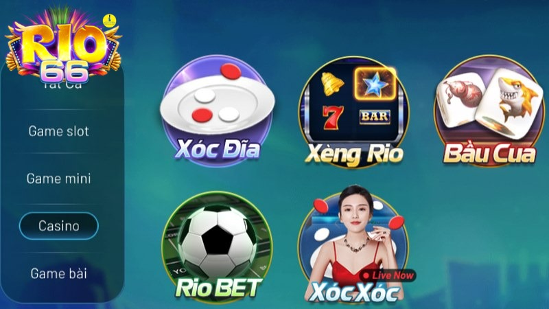 Live casino Rio66 là sảnh cược tấp nập hội viên thử sức